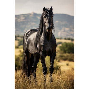 Friesian Horse Canvas